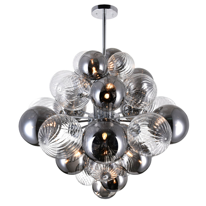 CWI Lighting 1205P25-15-601 Pallocino LED Chandelier Chrome Alt 3.jpg