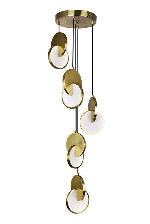 CWI Lighting 1206P18-5-629 Tranche LED Pendant Brushed Brass.jpg