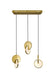 CWI Lighting 1206P24-3-629 Tranche LED Island/Pool Table Chandelier, Brushed Brass Main Image.jpg