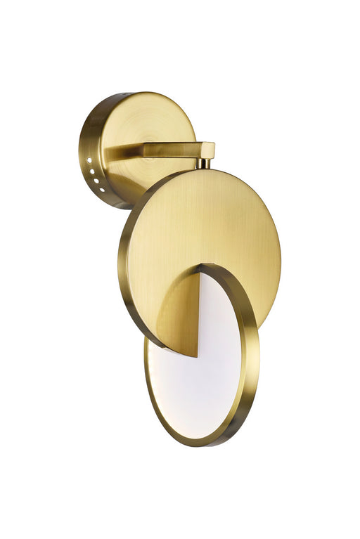 CWI Lighting 1206W7-1-629 Tranche LED Wall Sconce, Brushed Brass Main Image.jpg