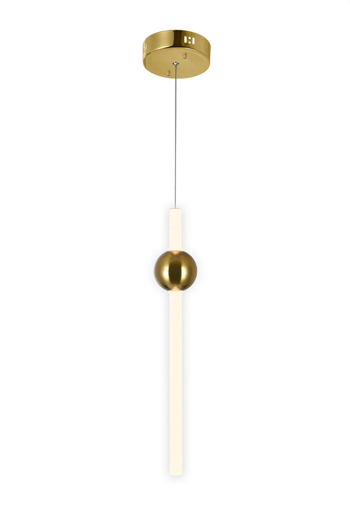 CWI Lighting 1208P6-1-625-A Baton LED Mini Pendant Brass.jpg