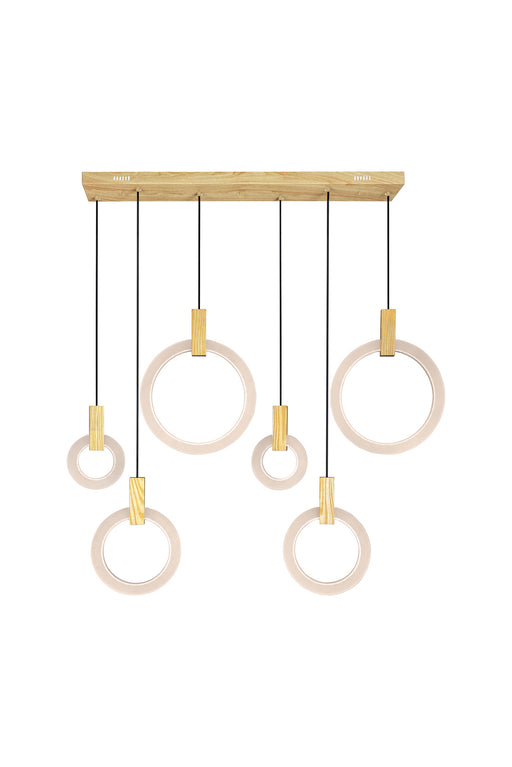 CWI Lighting 1214P52-6-236-RC Anello LED Island/Pool Table Chandelier White Oak.jpg