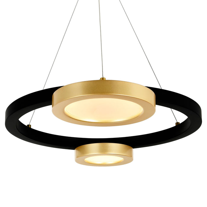 CWI Lighting 1215P20-2-625 Deux Lunes LED Chandelier Sun Gold & Black Alt 4.jpg