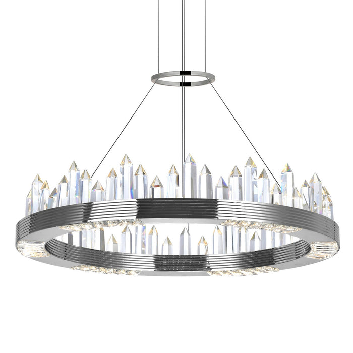 CWI Lighting 1218P24-613 Agassiz LED Chandelier Polished Nickel Alt 4.jpg