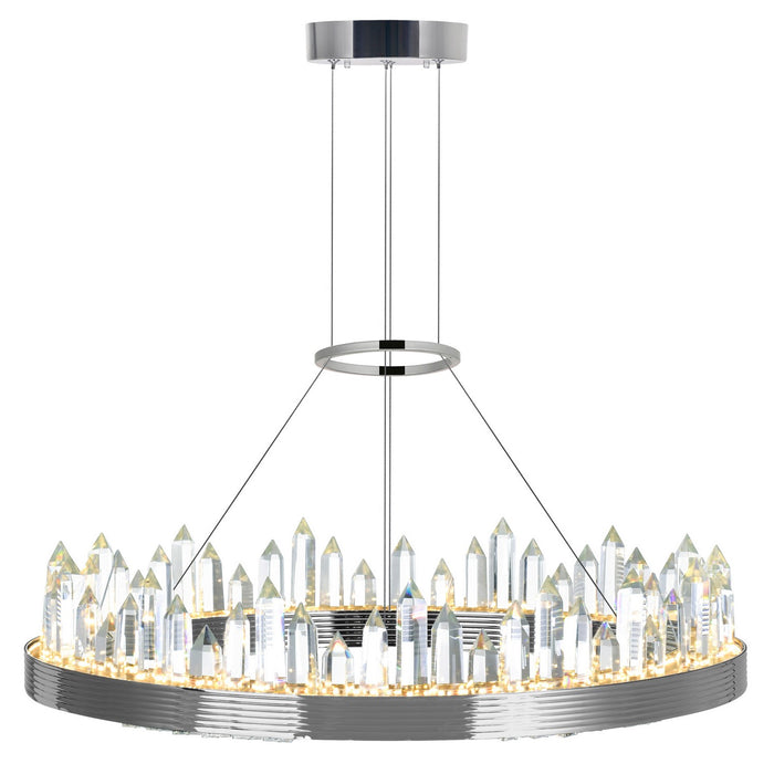 CWI Lighting 1218P24-613 Agassiz LED Chandelier Polished Nickel.jpg