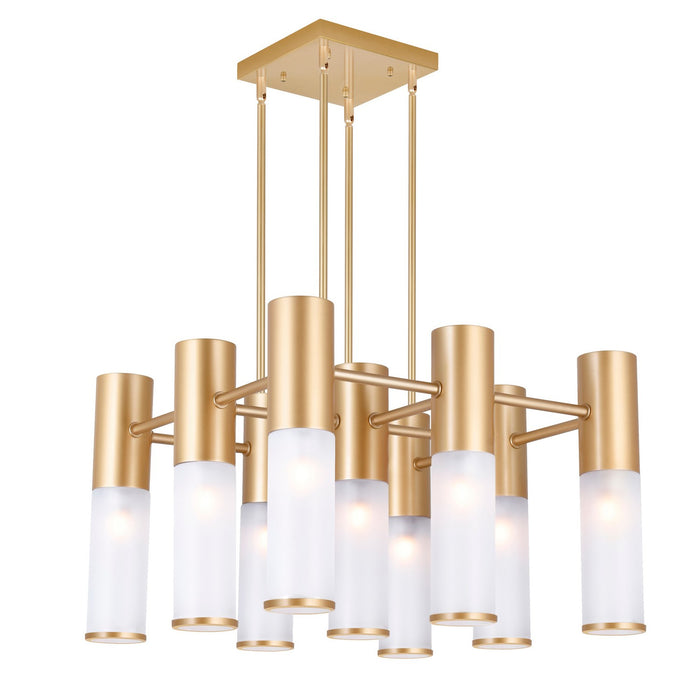 CWI Lighting 1221P20-16-625 Pipes LED Chandelier Sun Gold.jpg