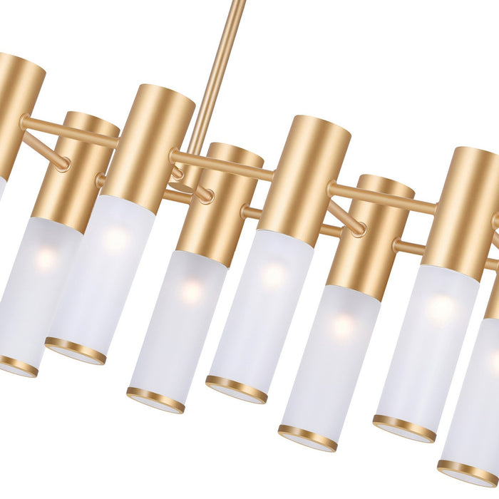 CWI Lighting 1221P32-12-625 Pipes LED Island/Pool Table Chandelier Sun Gold Alt 4.jpg