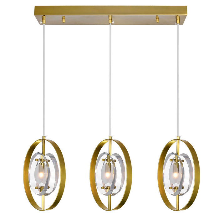 CWI Lighting 1224P22-3-625 Iris Three Light Island/Pool Table Chandelier Brass Alt 2.jpg