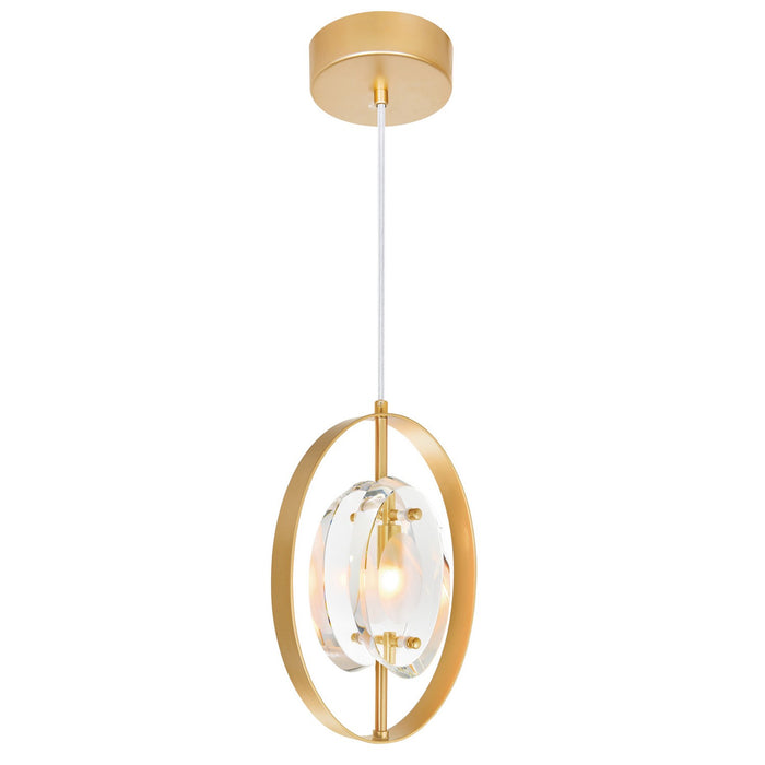 CWI Lighting 1224P8-1-625 Iris One Light Mini Pendant Sun Gold.jpg