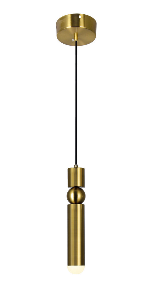 CWI Lighting 1225P5-1-625 Chime LED Mini Pendant Brass.jpg