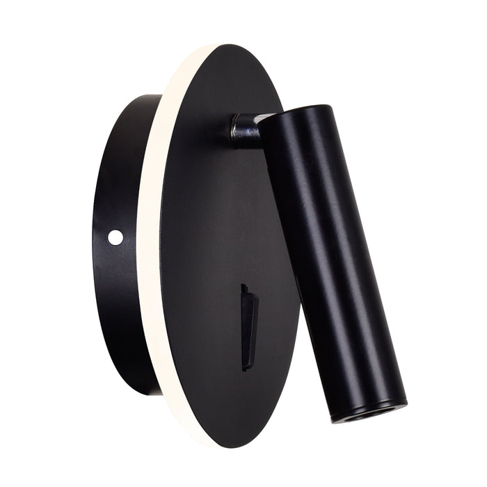 CWI Lighting 1241W6-101 Private I LED Wall Sconce Matte Black Alt 5.jpg