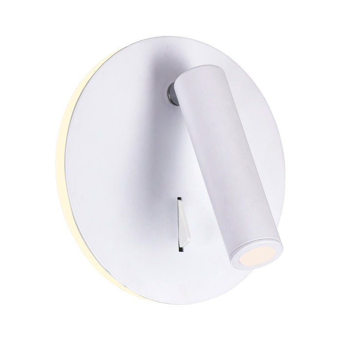 CWI Lighting 1241W6-103 Private I LED Wall Sconce Matte White Alt 2.jpg