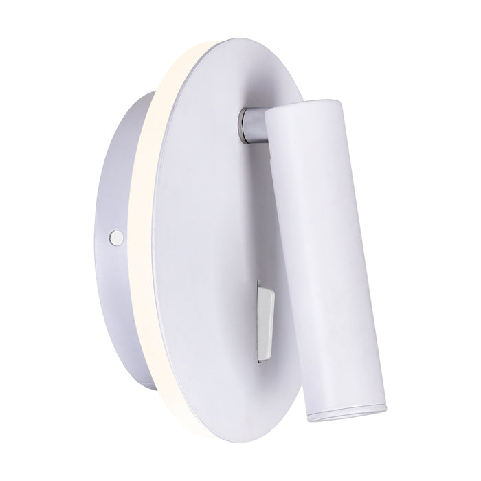 CWI Lighting 1241W6-103 Private I LED Wall Sconce Matte White Alt 5.jpg