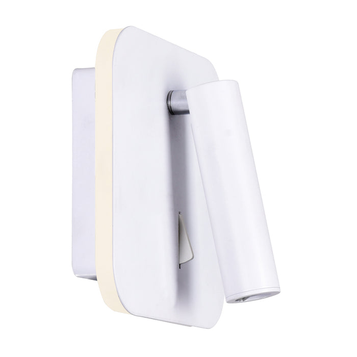 CWI Lighting 1242W6-103 Private I LED Wall Sconce Matte White Alt 3.jpg