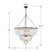Crystorama 612-MK Rylee 12 Light Chandelier Matte Black Alternate Image 4.jpg
