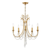 Crystorama ARC-1905-GA-CL-MWP Arcadia Five Light Chandelier Antique Gold Alternate Image.jpg
