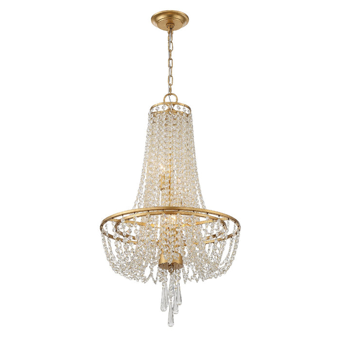 Crystorama ARC-1907-GA-CL-MWP Arcadia Four Light Chandelier Antique Gold Alternate Image.jpg