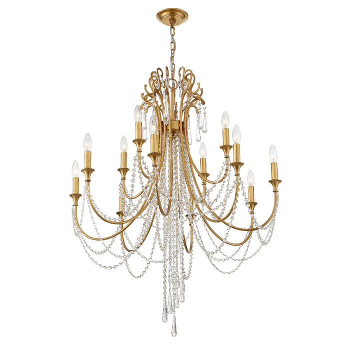Crystorama ARC-1909-GA-CL-MWP Arcadia 12 Light Chandelier Antique Gold Alternate Image.jpg