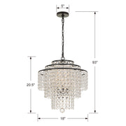 Crystorama ARI-304-DB-CL-MWP Arielle Four Light Chandelier Dark Bronze Alternate Image 4.jpg