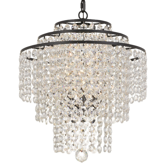 Crystorama ARI-304-DB-CL-MWP Arielle Four Light Chandelier Dark Bronze Main Image.jpg