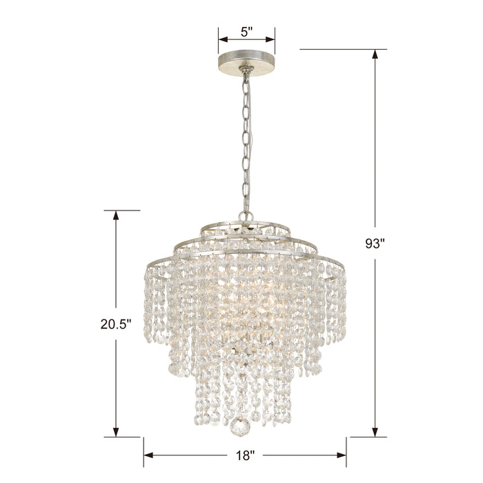 Crystorama ARI-304-SA-CL-MWP Arielle Four Light Chandelier Antique Silver Alternate Image 4.jpg