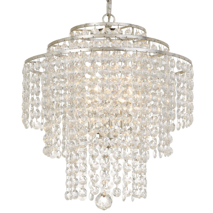 Crystorama ARI-304-SA-CL-MWP Arielle Four Light Chandelier Antique Silver Main Image.jpg