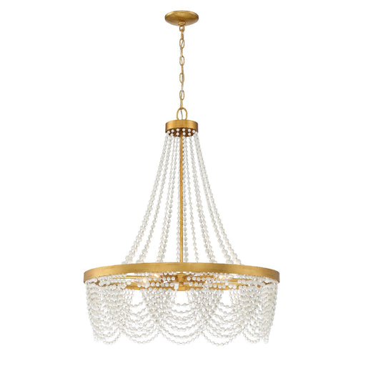 Crystorama FIO-A9104-GA-WH Fiona Four Light Chandelier Antique Gold Alternate Image.jpg