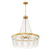 Crystorama FIO-A9104-GA-WH Fiona Four Light Chandelier Antique Gold Alternate Image 2.jpg