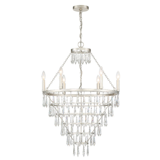 Crystorama LUC-A9066-SA Lucille Six Light Chandelier Antique Silver Alternate Image.jpg