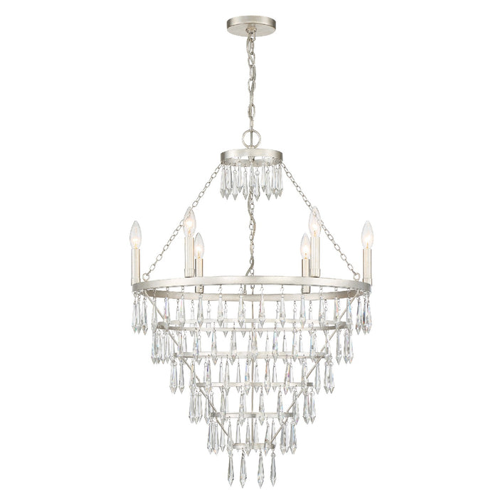 Crystorama LUC-A9066-SA Lucille Six Light Chandelier Antique Silver Alternate Image.jpg