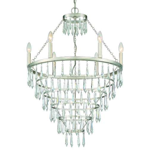 Crystorama LUC-A9066-SA Lucille Six Light Chandelier Antique Silver Main Image.jpg