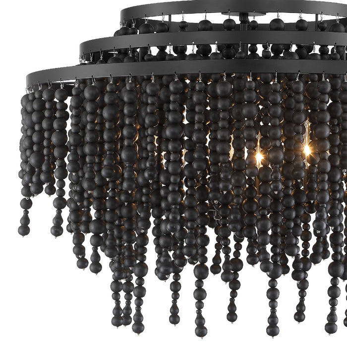 Crystorama POP-A5076-MK Poppy Six Light Chandelier Matte Black Alternate Image.jpg