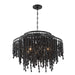 Crystorama POP-A5076-MK Poppy Six Light Chandelier Matte Black Main Image.jpg