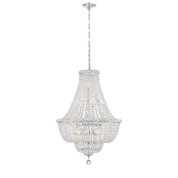 Crystorama ROS-A1009-CH-CL-MWP Roslyn Nine Light Chandelier Polished Chrome Alternate Image 2.jpg