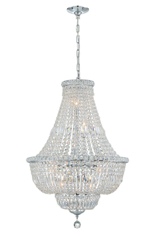 Crystorama ROS-A1009-CH-CL-MWP Roslyn Nine Light Chandelier Polished Chrome Main Image.jpg