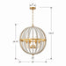 Crystorama ROX-A9006-GA Roxy Six Light Chandelier Antique Gold Alternate Image 2.jpg