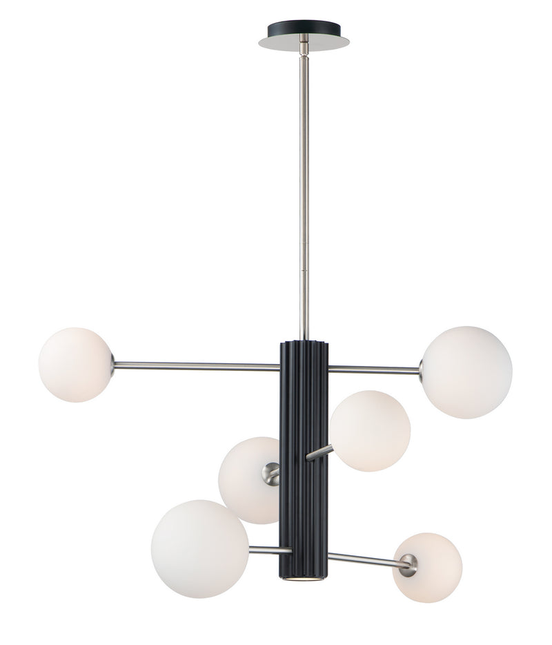 ET2 E24064-92BKSN Cog LED Pendant, Black / Satin Nickel Main Image.jpg