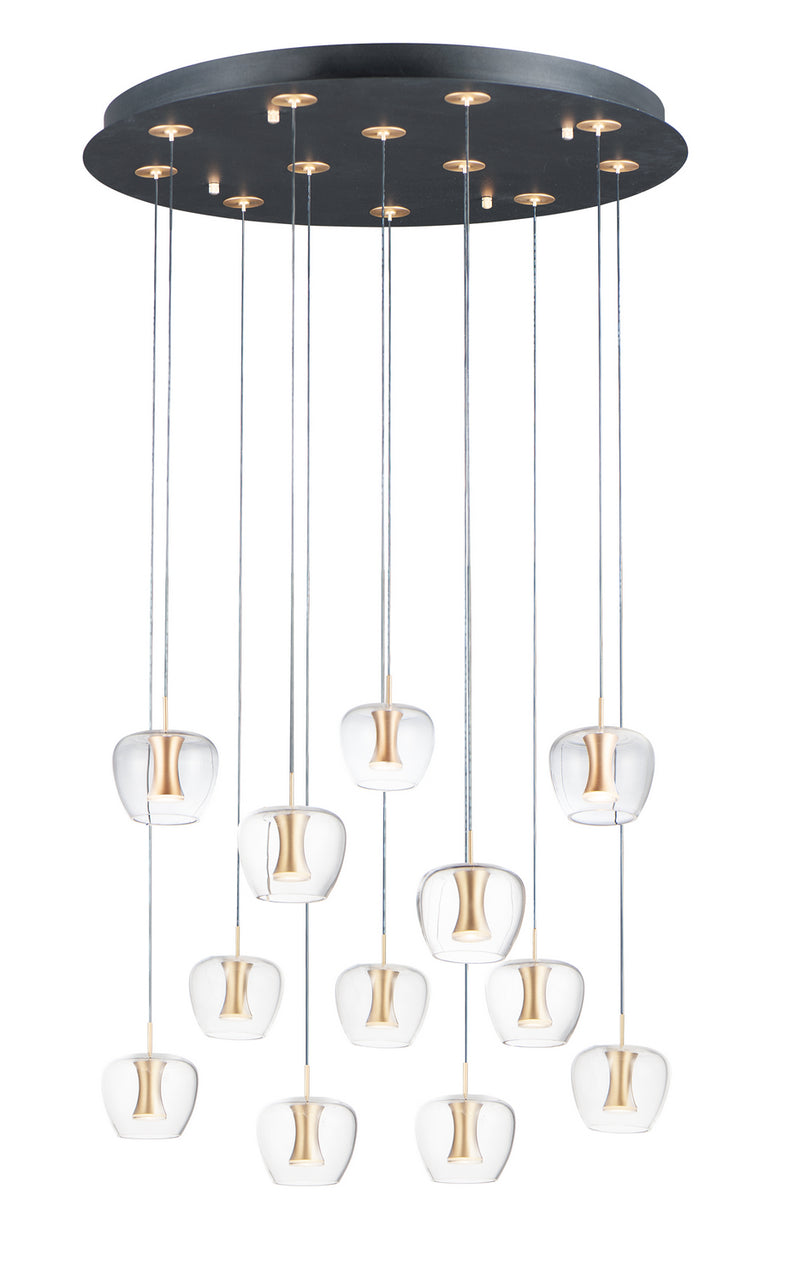 ET2 E24167-18BKGLD Newton LED Pendant, Black / Gold Main Image.jpg