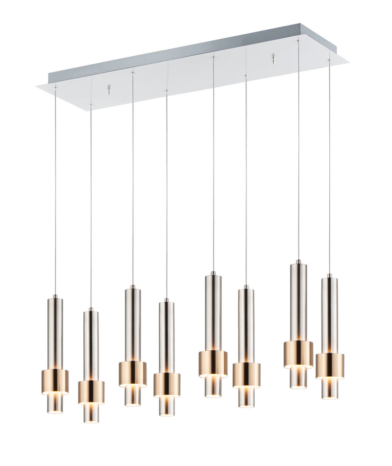ET2 E24758-SNSBR Reveal LED Pendant, Satin Nickel / Satin Brass Main Image.jpg