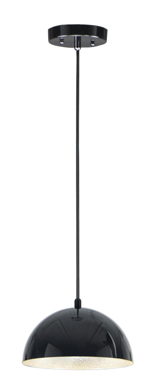 ET2 E24900-GBAL Hemisphere LED Pendant, Gloss Black / Aluminum Main Image.jpg