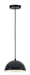 ET2 E24900-GBAL Hemisphere LED Pendant, Gloss Black / Aluminum Main Image.jpg