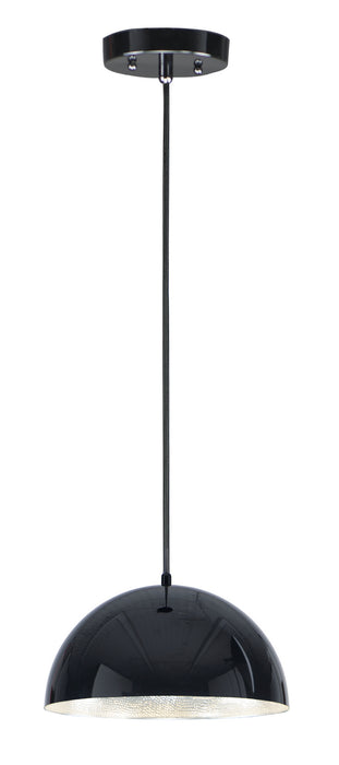 ET2 E24902-GBAL Hemisphere LED Pendant, Gloss Black / Aluminum Main Image.jpg