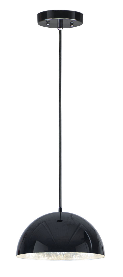 ET2 E24902-GBAL Hemisphere LED Pendant, Gloss Black / Aluminum Main Image.jpg