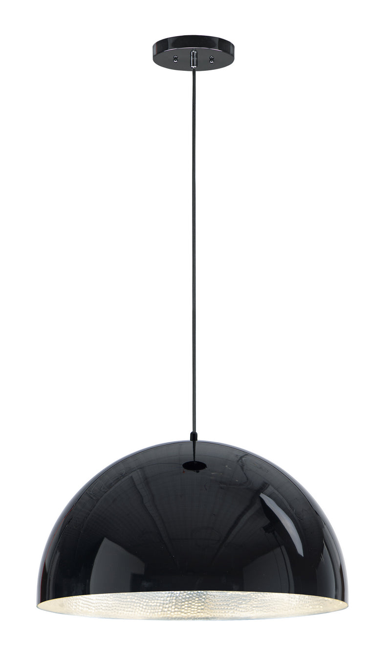 ET2 E24904-GBAL Hemisphere LED Pendant, Gloss Black / Aluminum Main Image.jpg