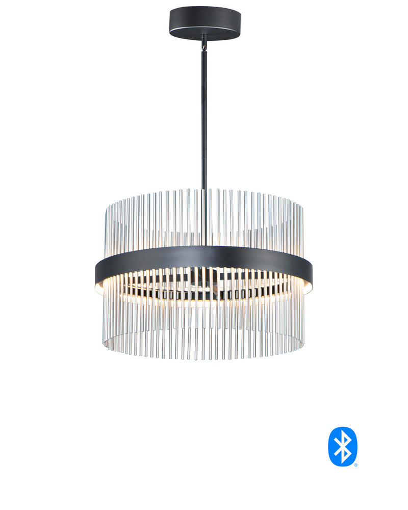 ET2 E34205-BKSN Chimes WiZ LED Pendant, Black / Satin Nickel Main Image.jpg