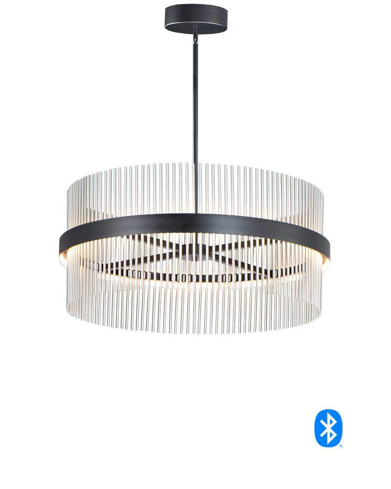 ET2 E34207-BKSN Chimes WiZ LED Pendant, Black / Satin Nickel Main Image.jpg