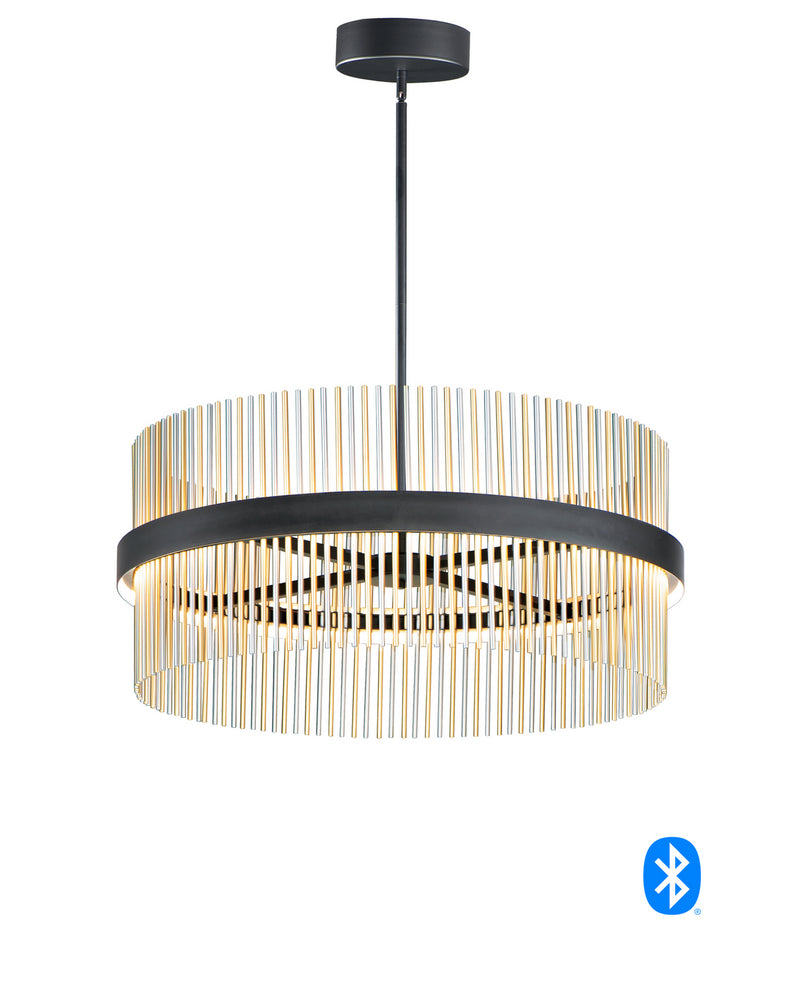 ET2 E34207-BKSNSBR Chimes WiZ LED Pendant, Black / Satin Nickel / Satin Brass Main Image.jpg
