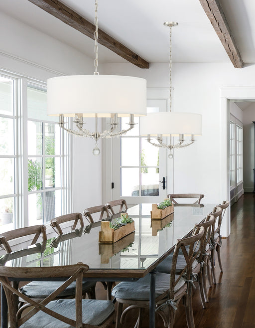 Crystorama 8016-PN Mirage Six Light Chandelier Polished Nickel Alternate Image.jpg