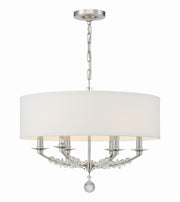 Crystorama 8016-PN Mirage Six Light Chandelier Polished Nickel Main Image.jpg