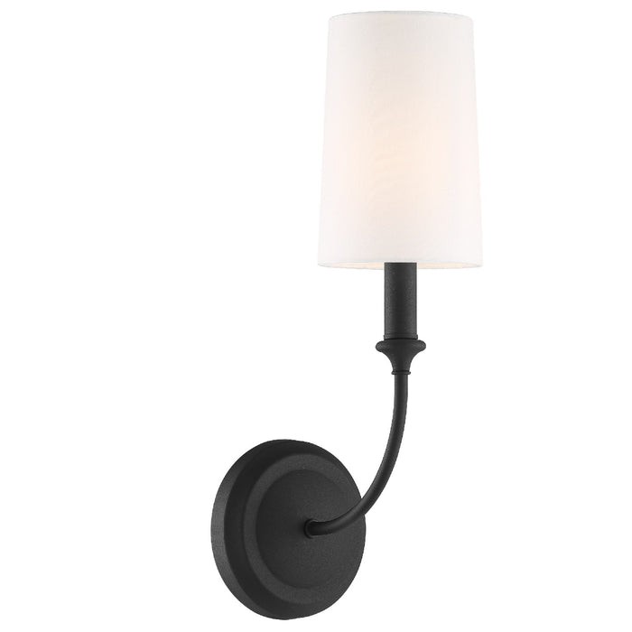 Crystorama 2241-BF Sylvan One Light Wall Sconce Black Forged Alternate Image 4.jpg